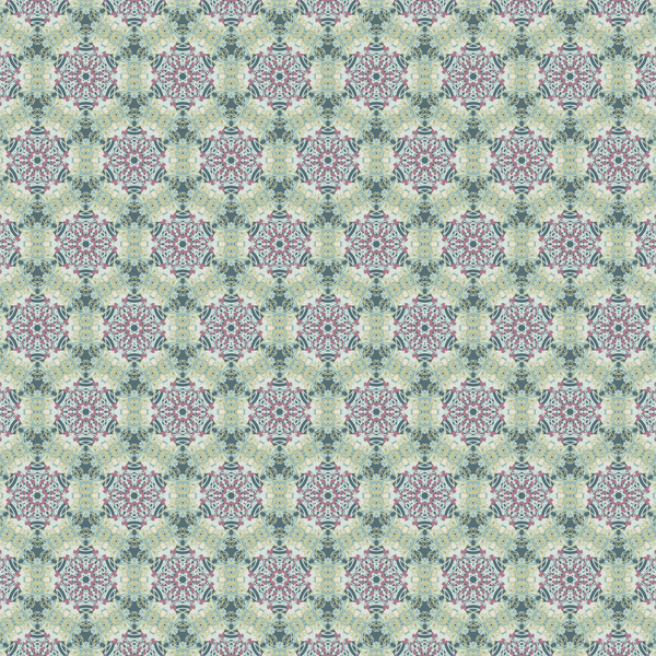 wallpaper of rings of lichen arond hexagons with pink in a busy stringy patter on a teal-slate background