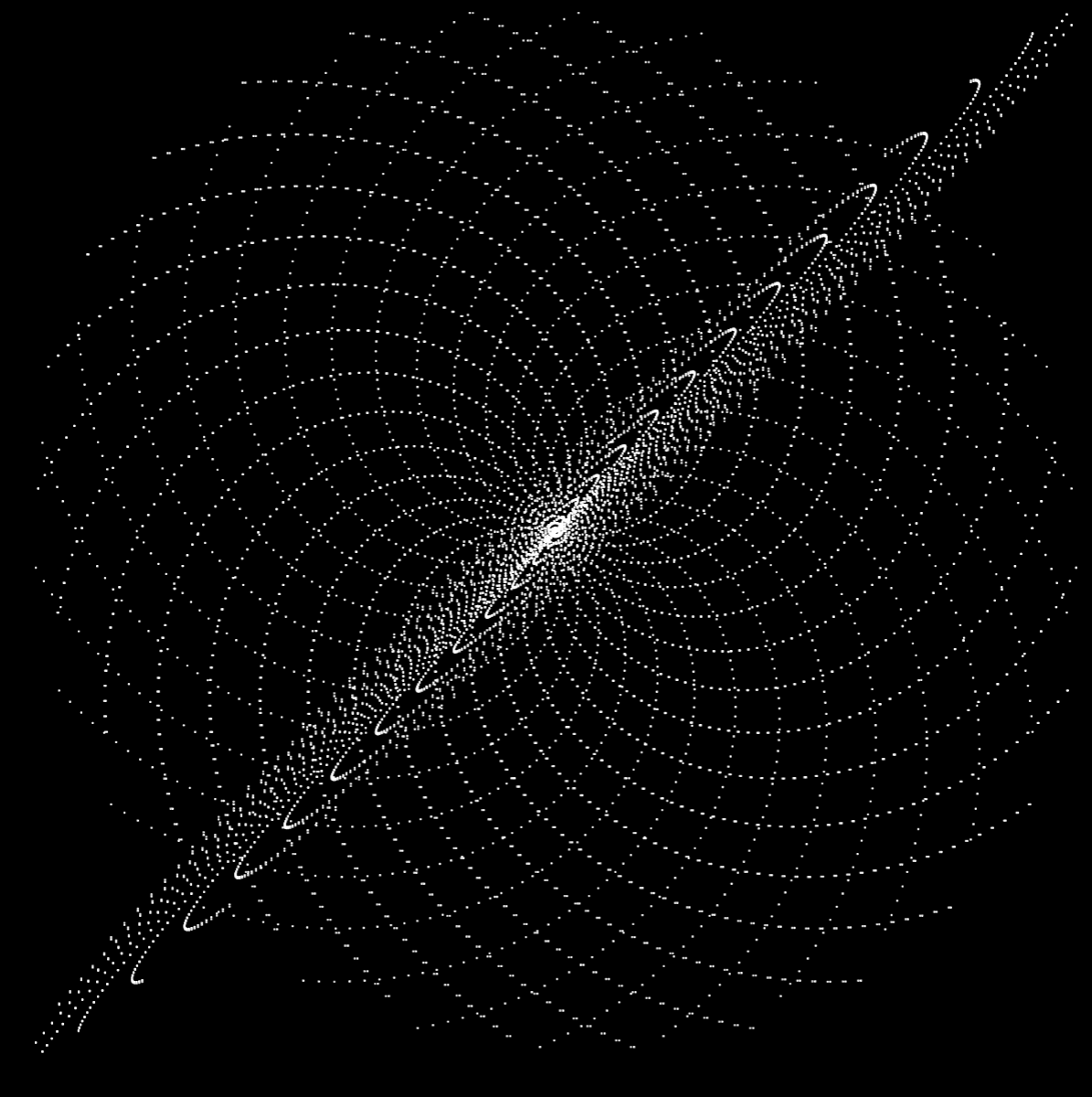 swirl of particles