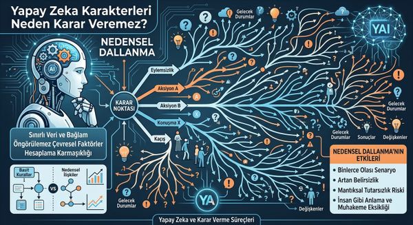 Yapay Zeka Karakterleri Neden Karar Veremez? Nedensel Dallanma