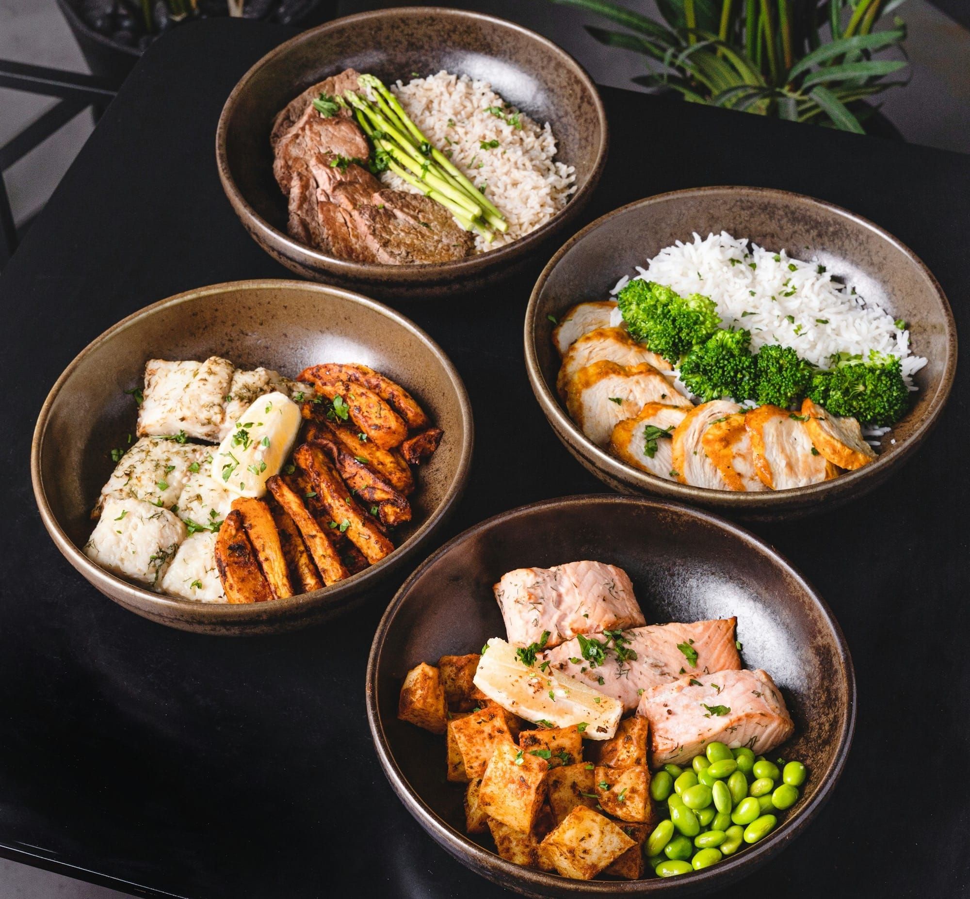 Healthy food for low glycemic meal prep