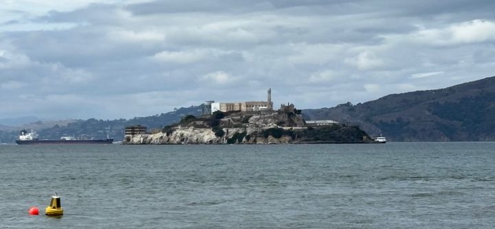 Alcatraz from Fisherman's Wharf in San Francisco