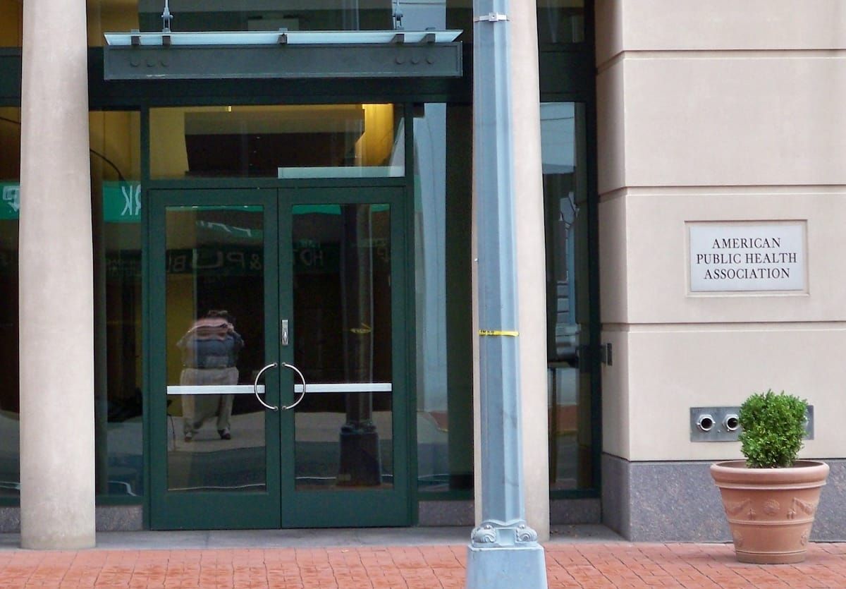The front of the American Public Health Association's headquarters