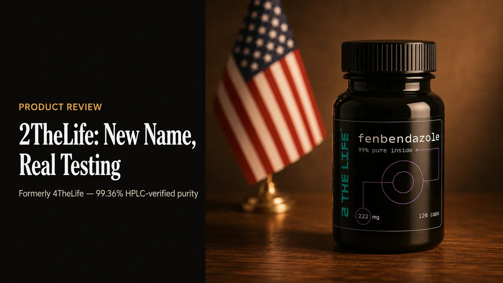2TheLife/4TheLife Fenbendazole 222/444 Mg 120 Capsules