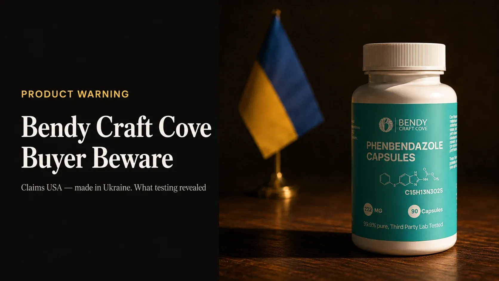 BENDY CRAFT COVE Fenbendazole 222 Mg 90 Capsules