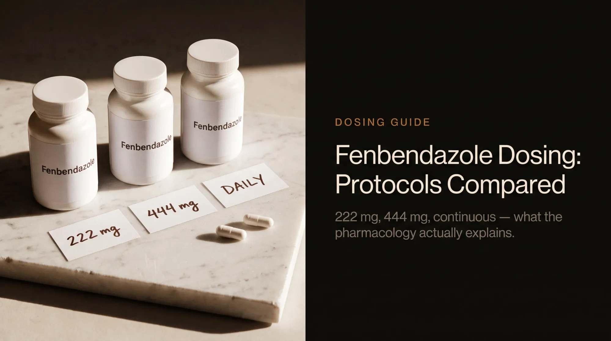 Fenbendazole Dosing Guide: Protocols Compared