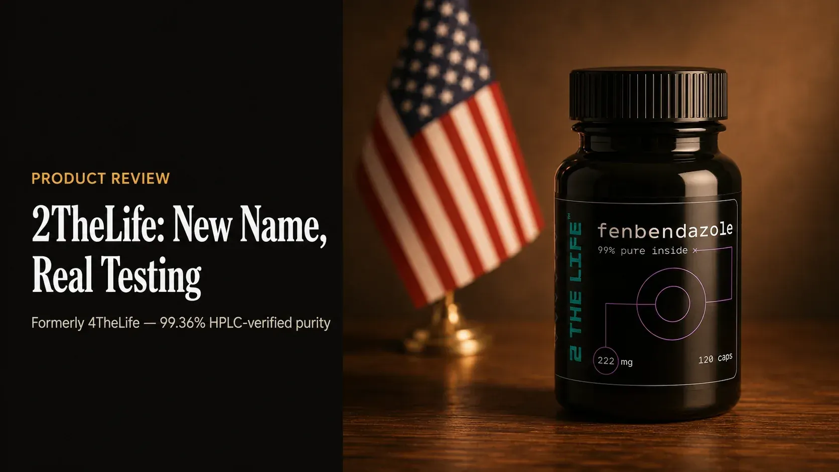 2TheLife/4TheLife Fenbendazole 222/444 Mg 120 Capsules