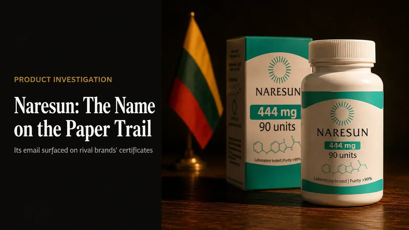 Naresun Fenbendazole 222/444 Mg 90 Capsules
