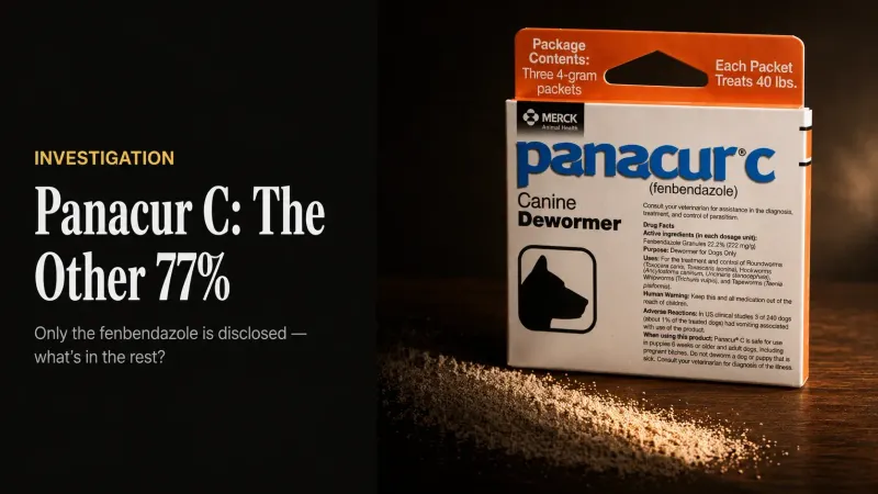 The 77.8% You Don't Know About: Hidden Excipients in Panacur C and Why They Matter