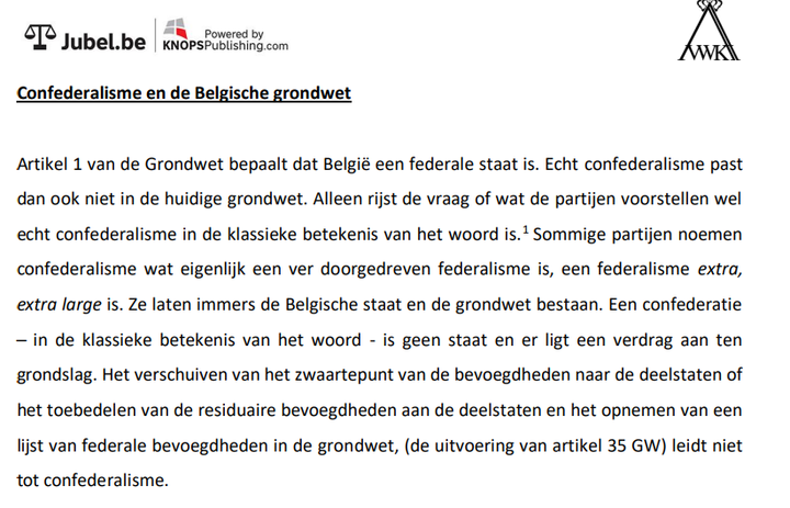Confederalisme en de grondwet