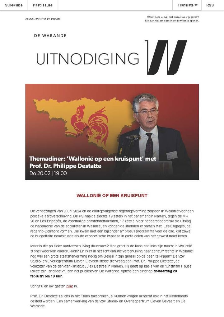 Wallonie op een kruispunt?