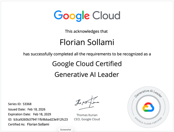 Beyond the Badge: What the Google Cloud Generative AI Leader Certification Means to Me