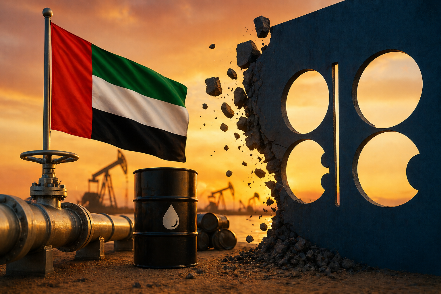 What pushed UAE out of OPEC?