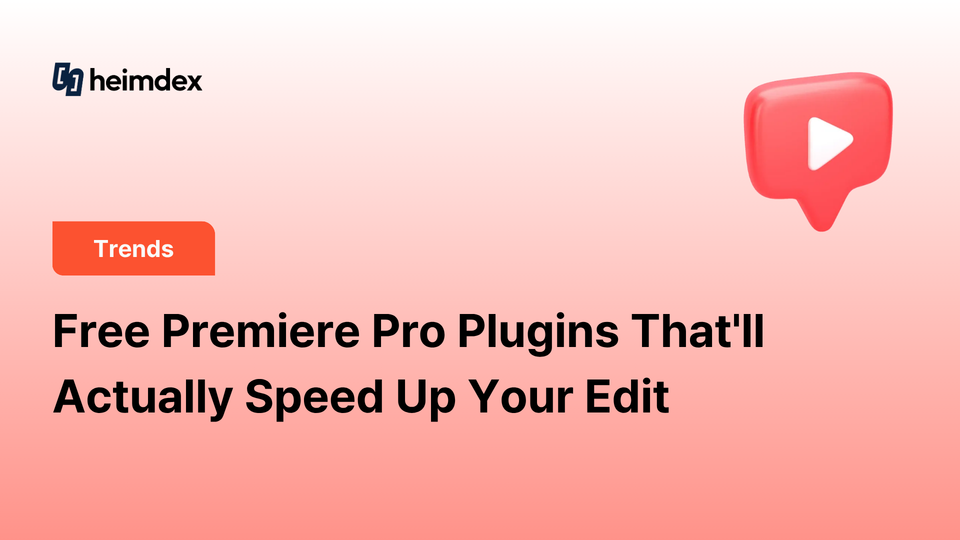 Free Premiere Pro Plugins That'll Actually Speed Up Your Edit (Plus How to Install Them) #1