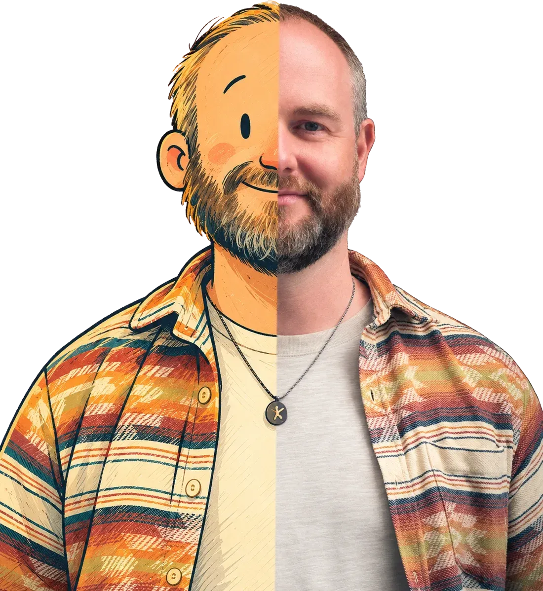 Danu Poyner, half drawn, half photographed