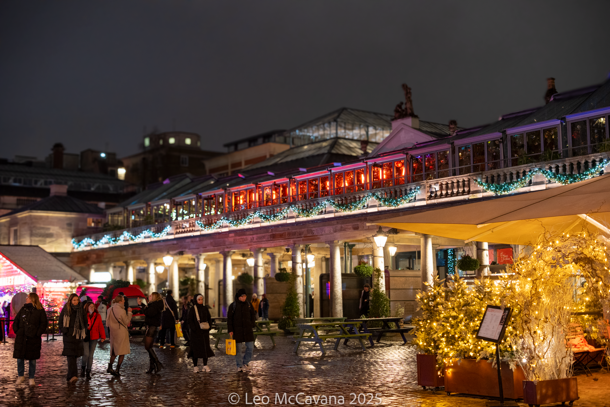 Exterior of the market hall building in Covent Garden, London