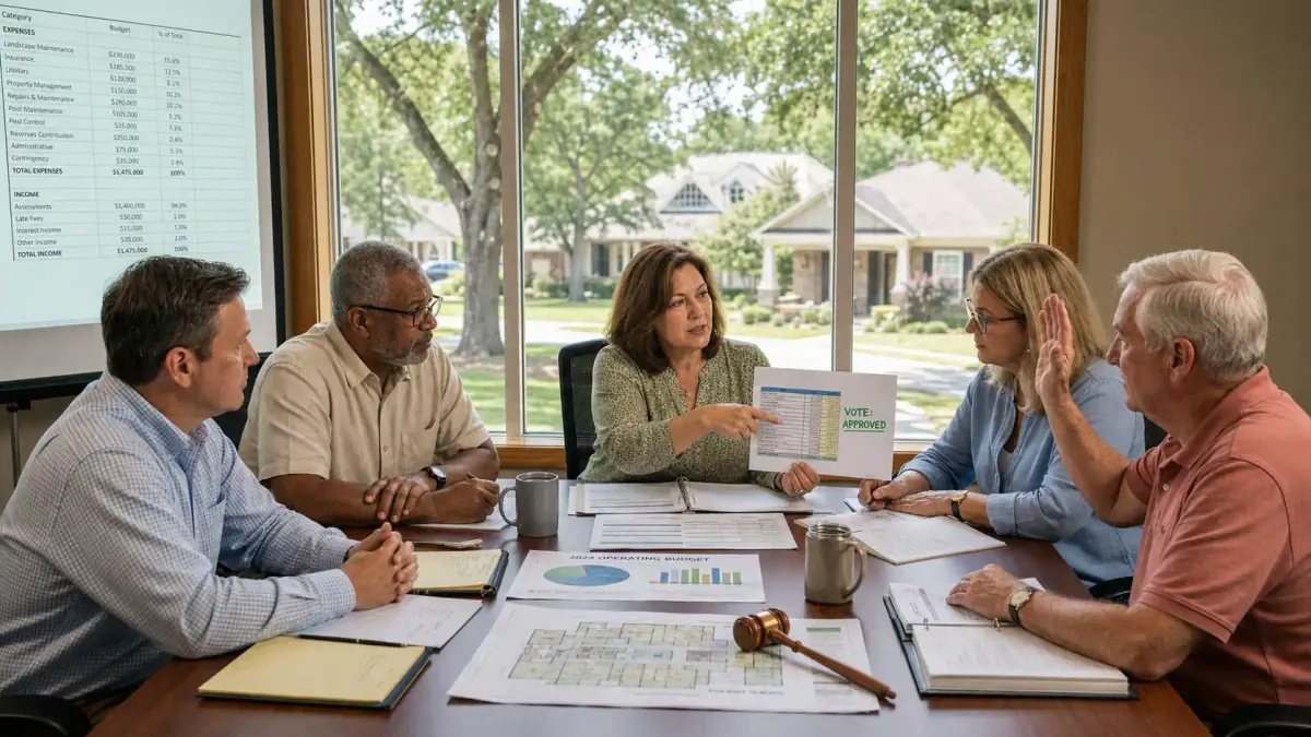 Alabama HOA Budget Approval