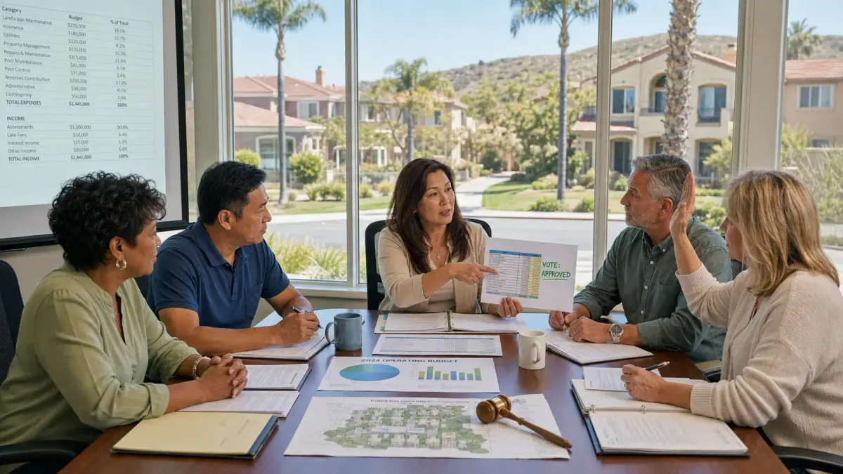 California HOA Budget Approval