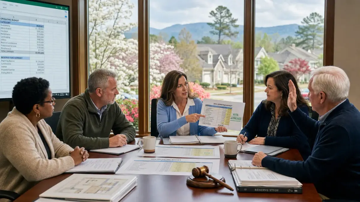 Georgia HOA Budget Approval