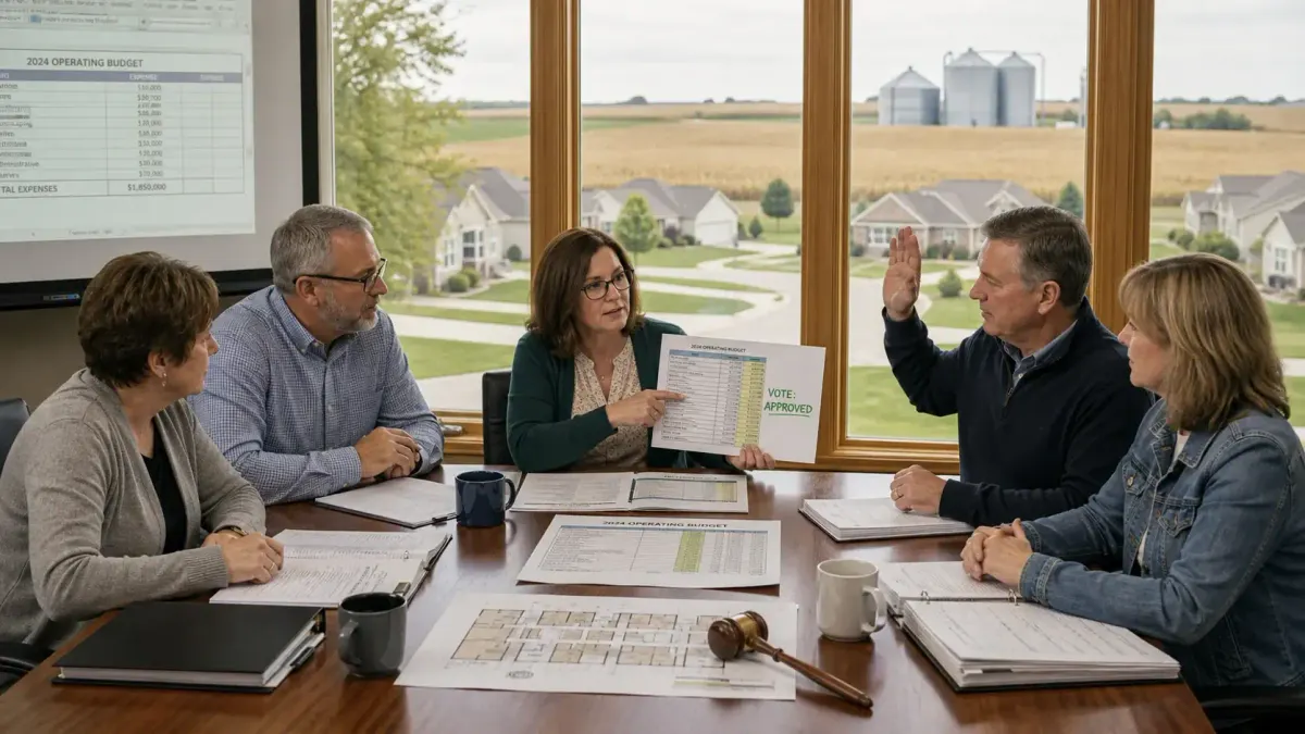 Iowa HOA Budget Approval