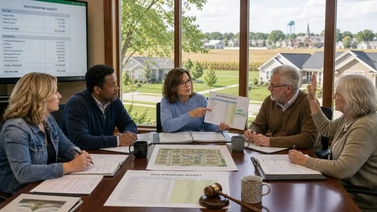 Indiana HOA Budget Approval
