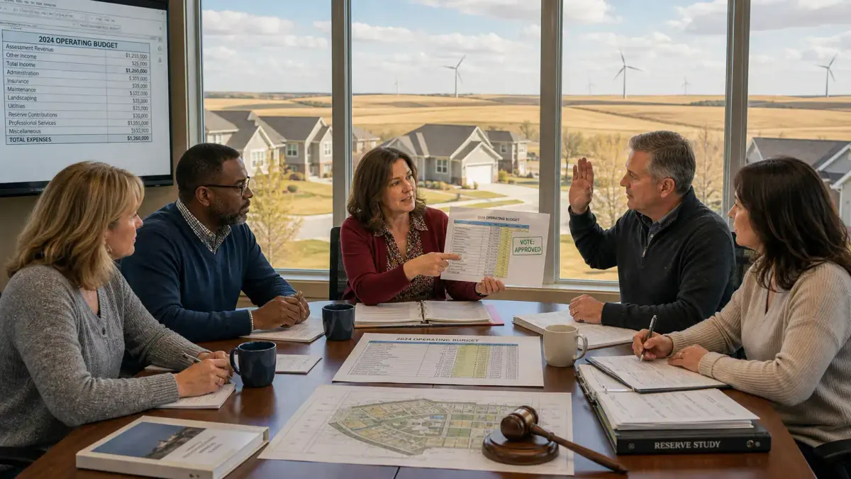 Kansas HOA Budget Approval