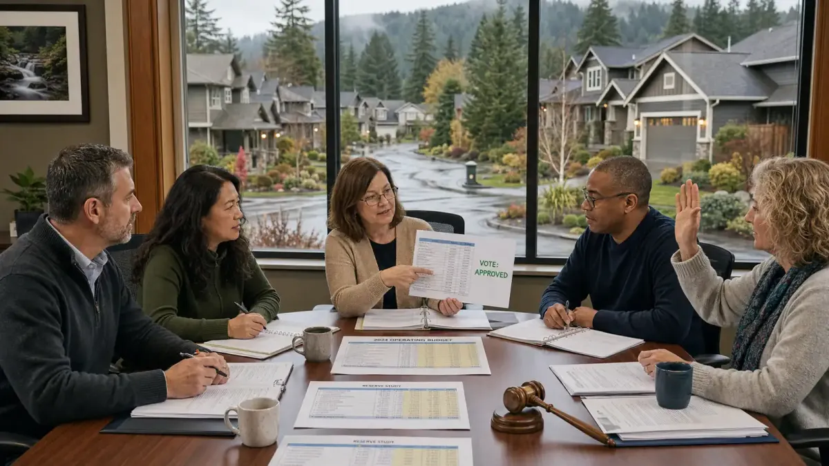 Oregon HOA Budget Approval