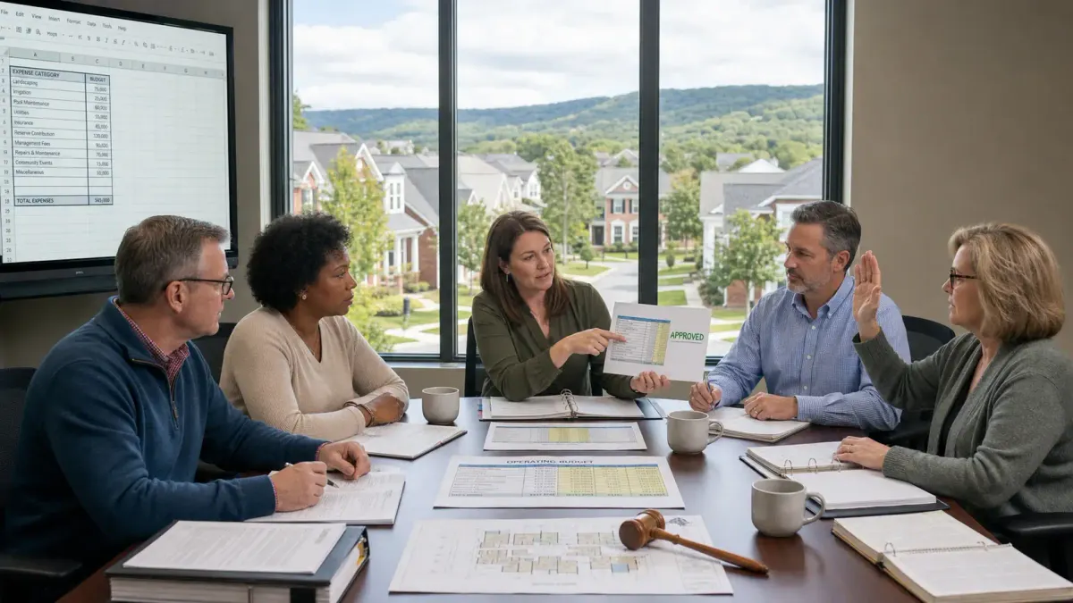 Virginia HOA Budget Approval