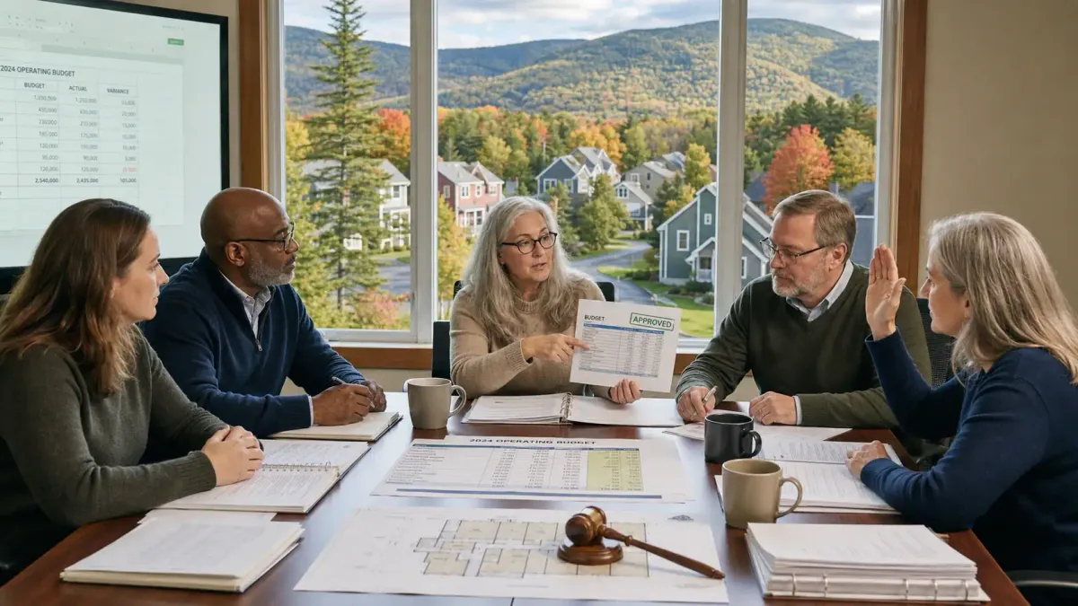 Vermont HOA Budget Approval