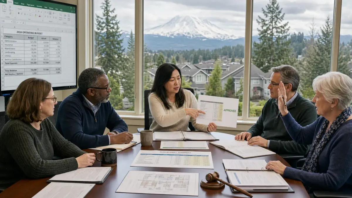 Washington HOA Budget Approval