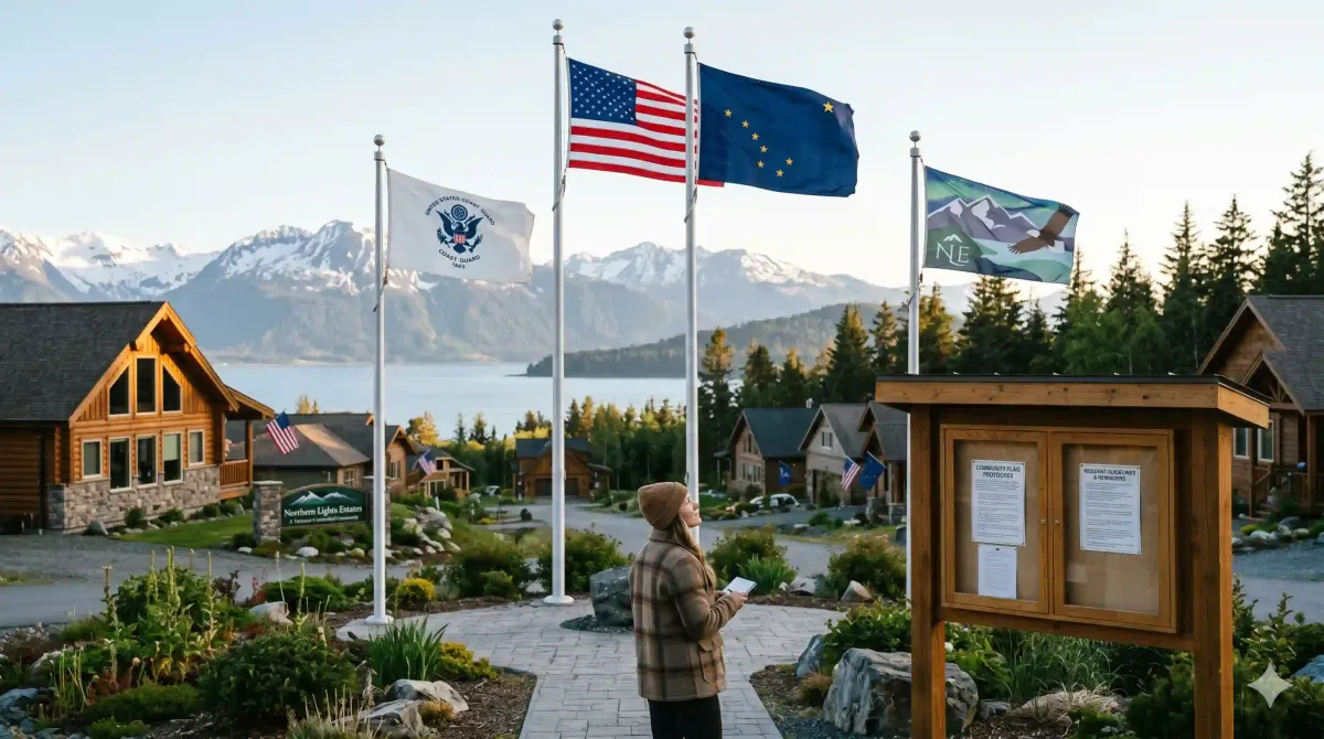 Alaska HOA Flag Display