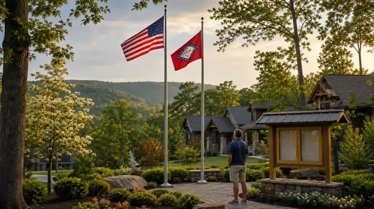 Arkansas HOA Flag Display
