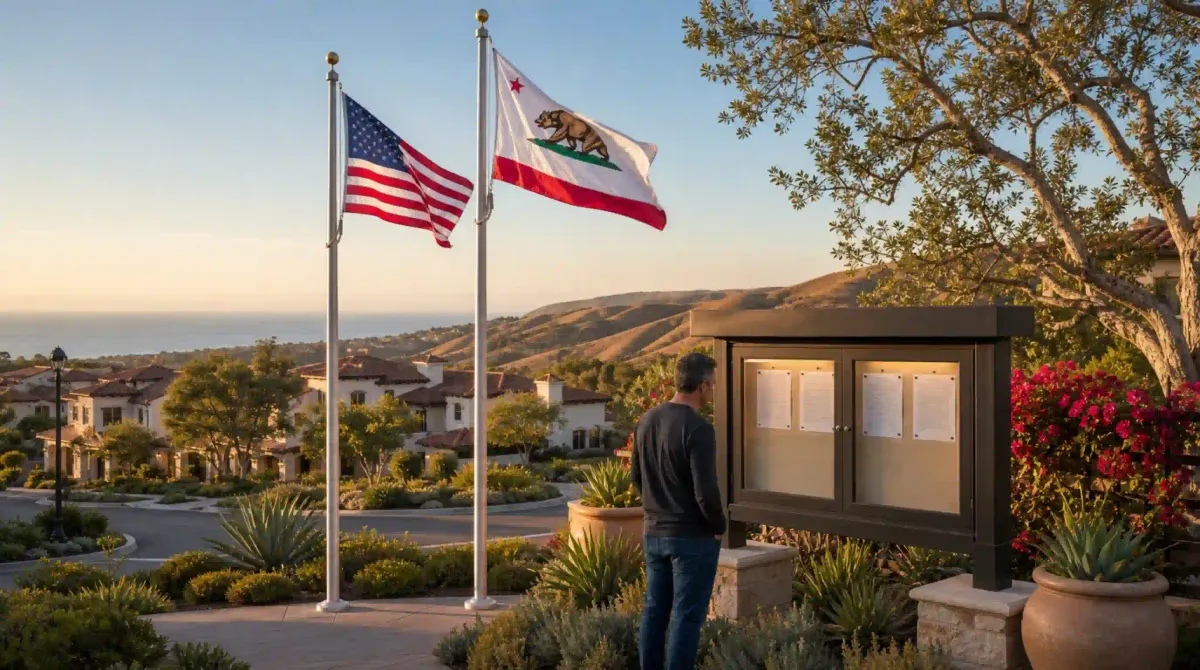 California HOA Flag Display