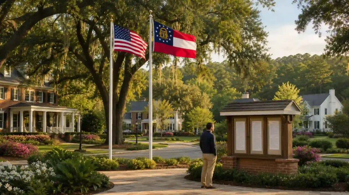 Georgia HOA Flag Display