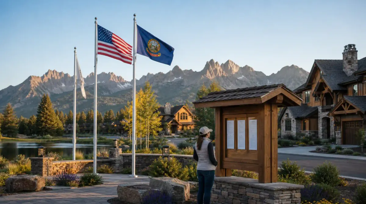 Idaho HOA Flag Display