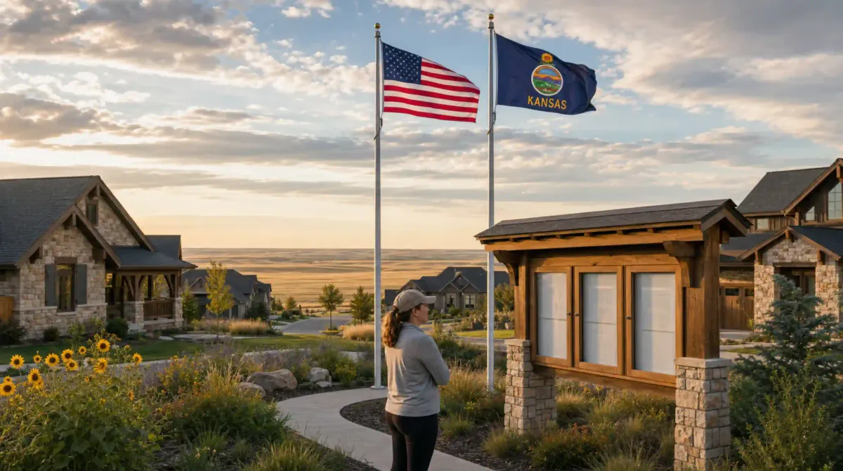 Kansas HOA Flag Display