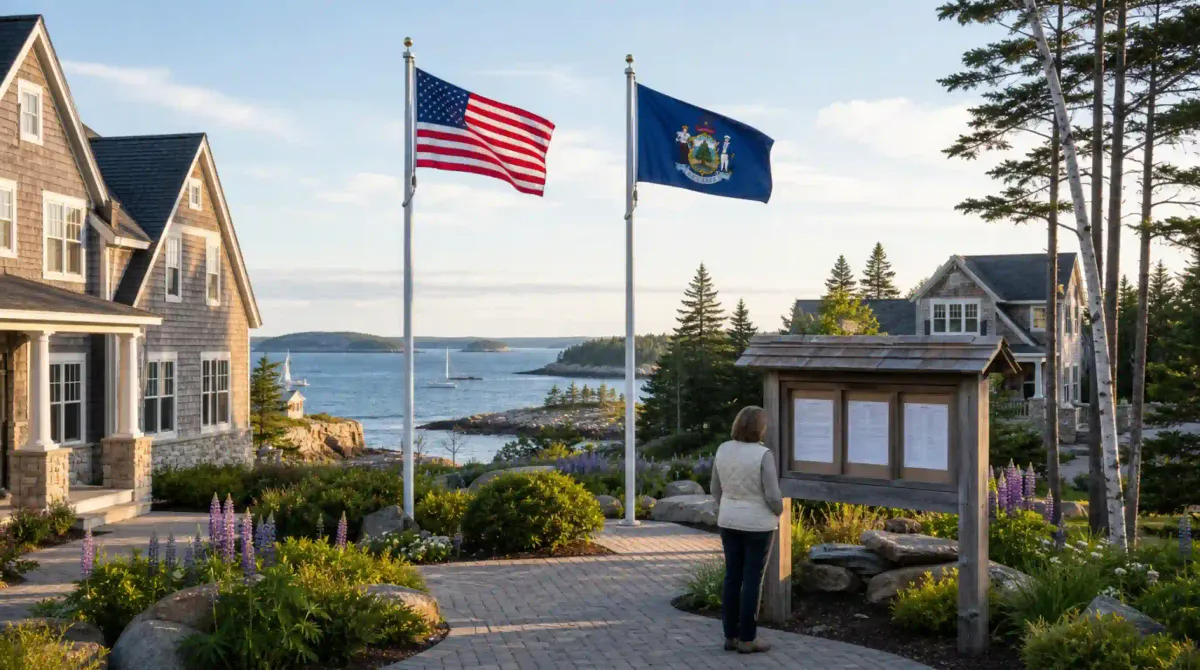 Maine HOA Flag Display