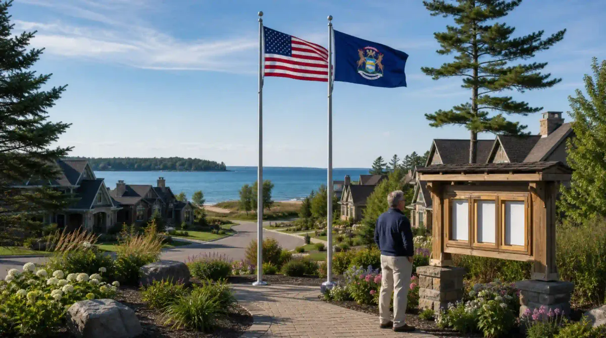 Michigan HOA Flag Display