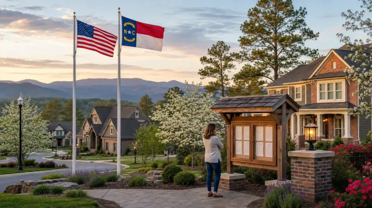 North Carolina HOA Flag Display