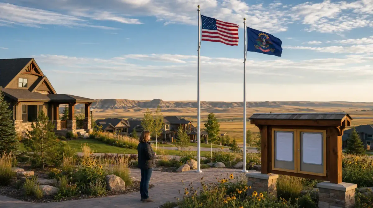 North Dakota HOA Flag Display