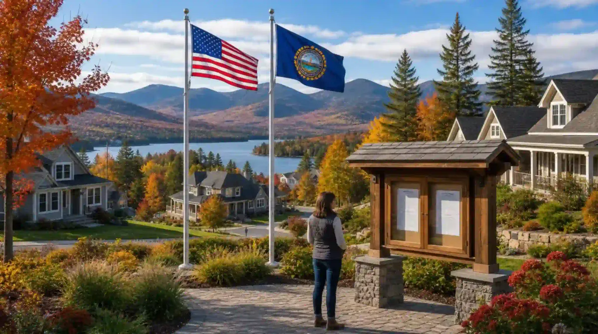 New Hampshire HOA Flag Display