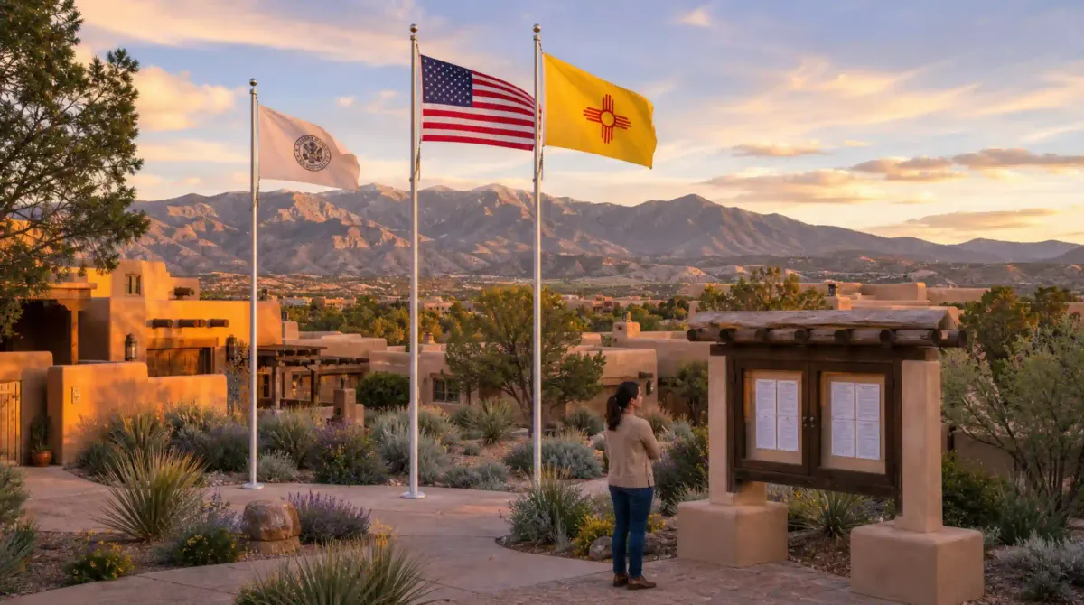New Mexico HOA Flag Display