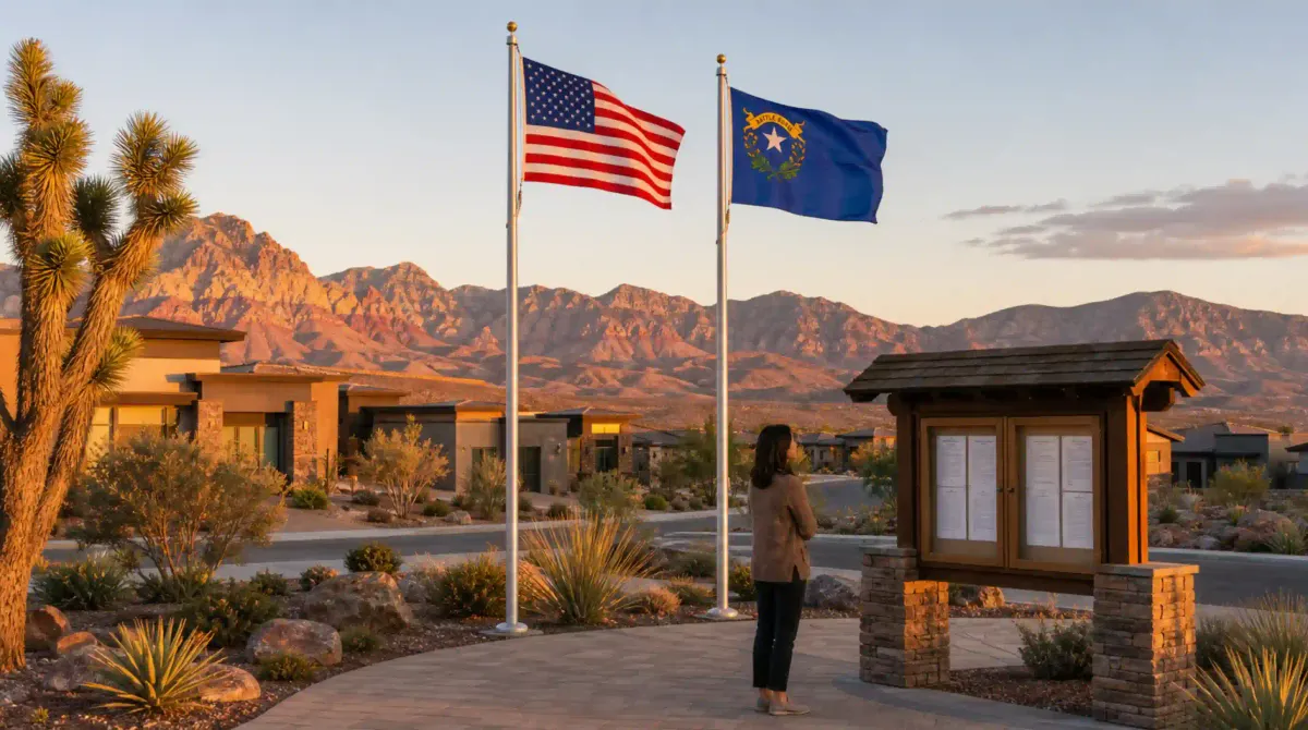 Nevada HOA Flag Display
