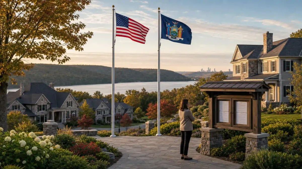 New York HOA Flag Display