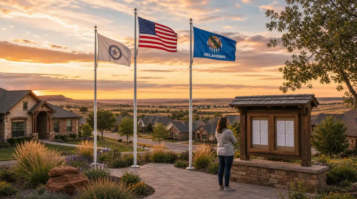 Oklahoma HOA Flag Display