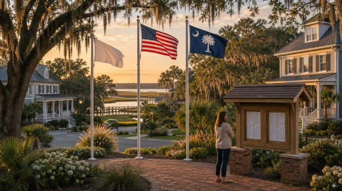 South Carolina HOA Flag Display