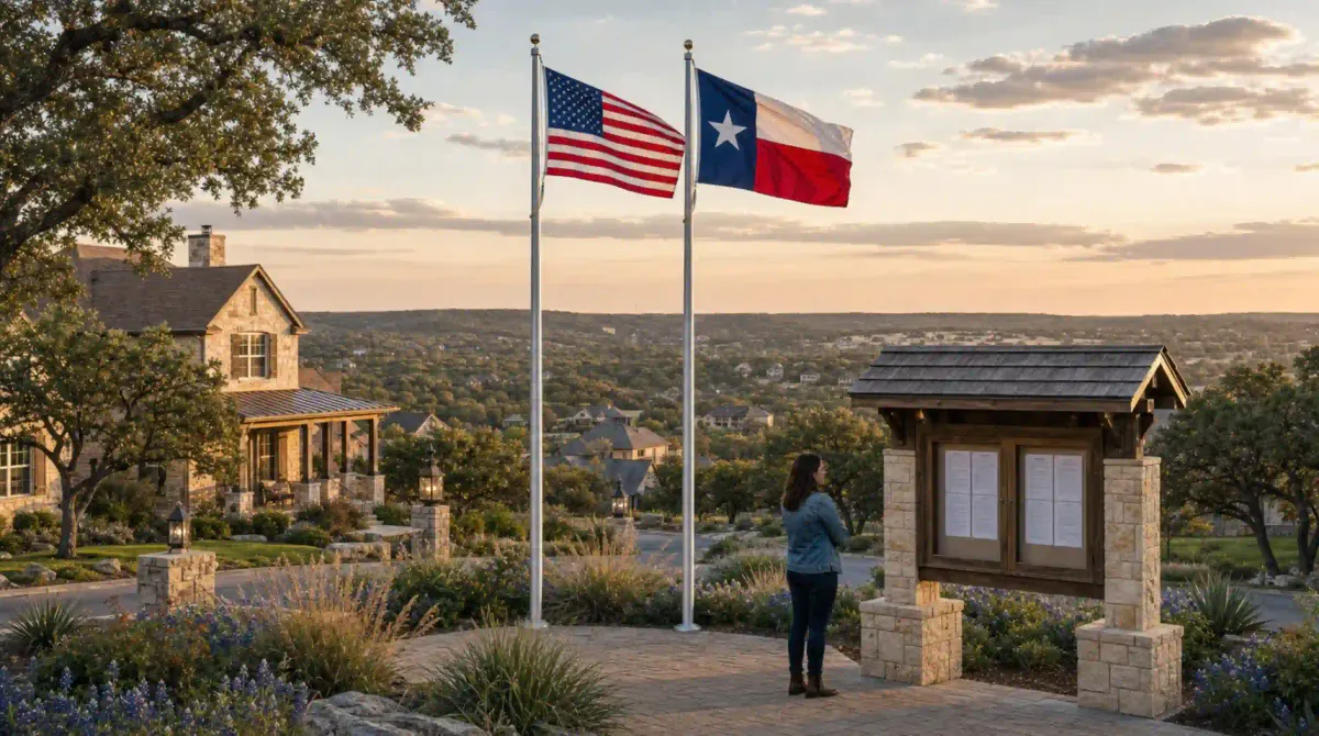 Texas HOA Flag Display