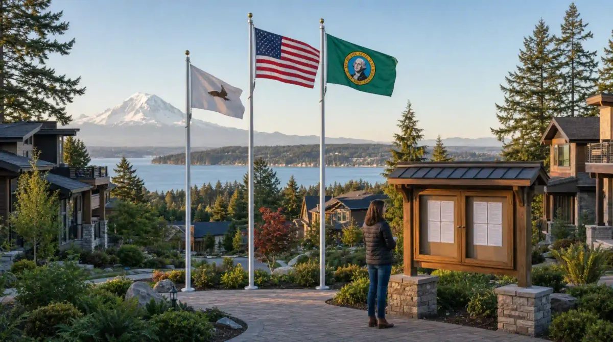 Washington HOA Flag Display