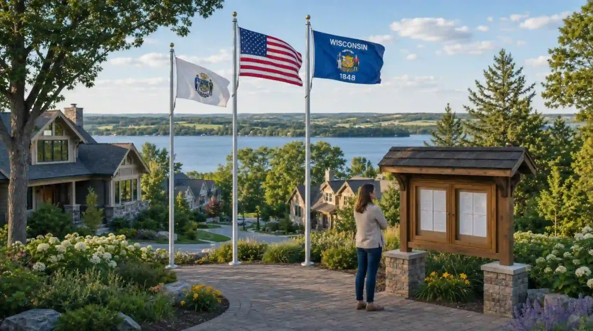 Wisconsin HOA Flag Display