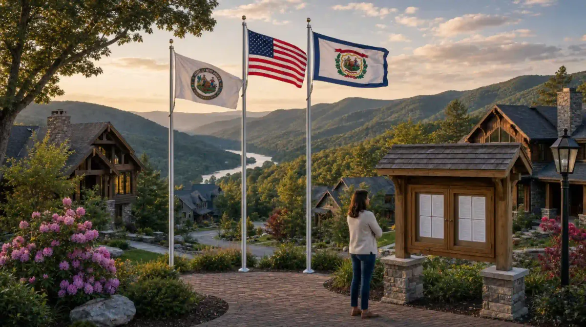 West Virginia HOA Flag Display