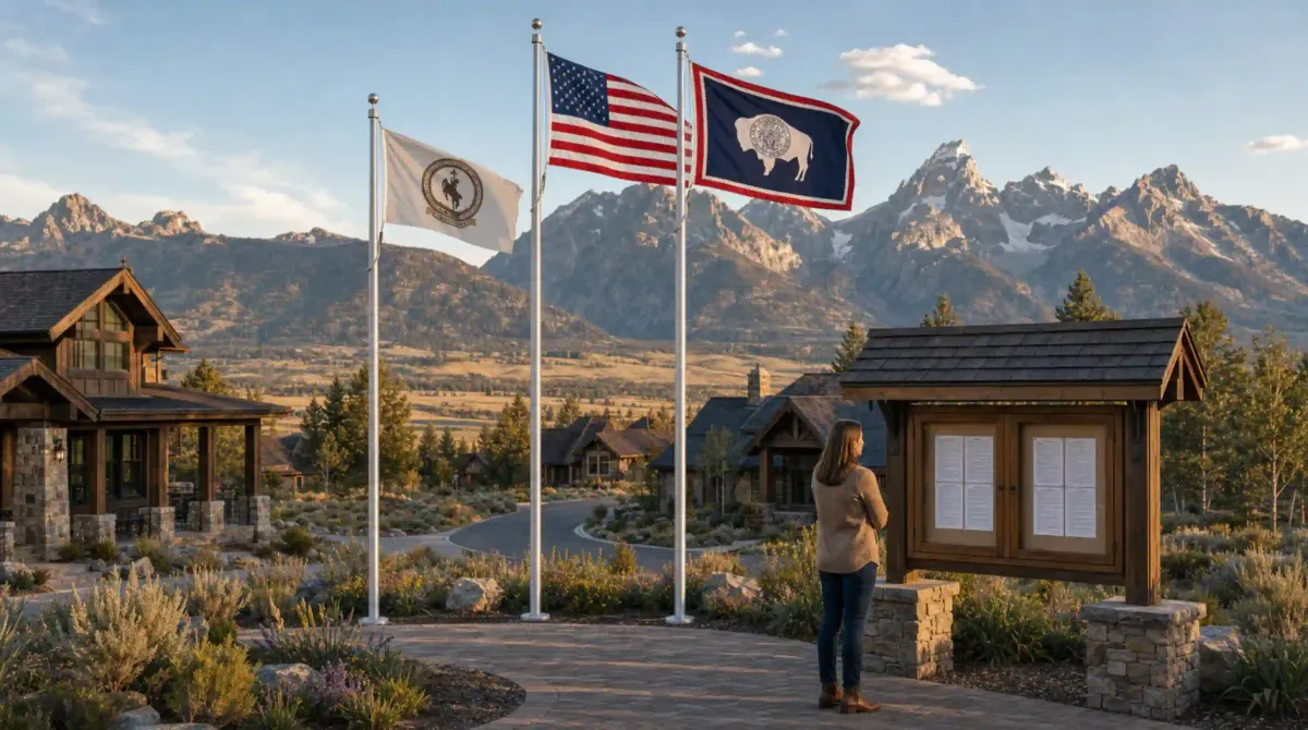 Wyoming HOA Flag Display